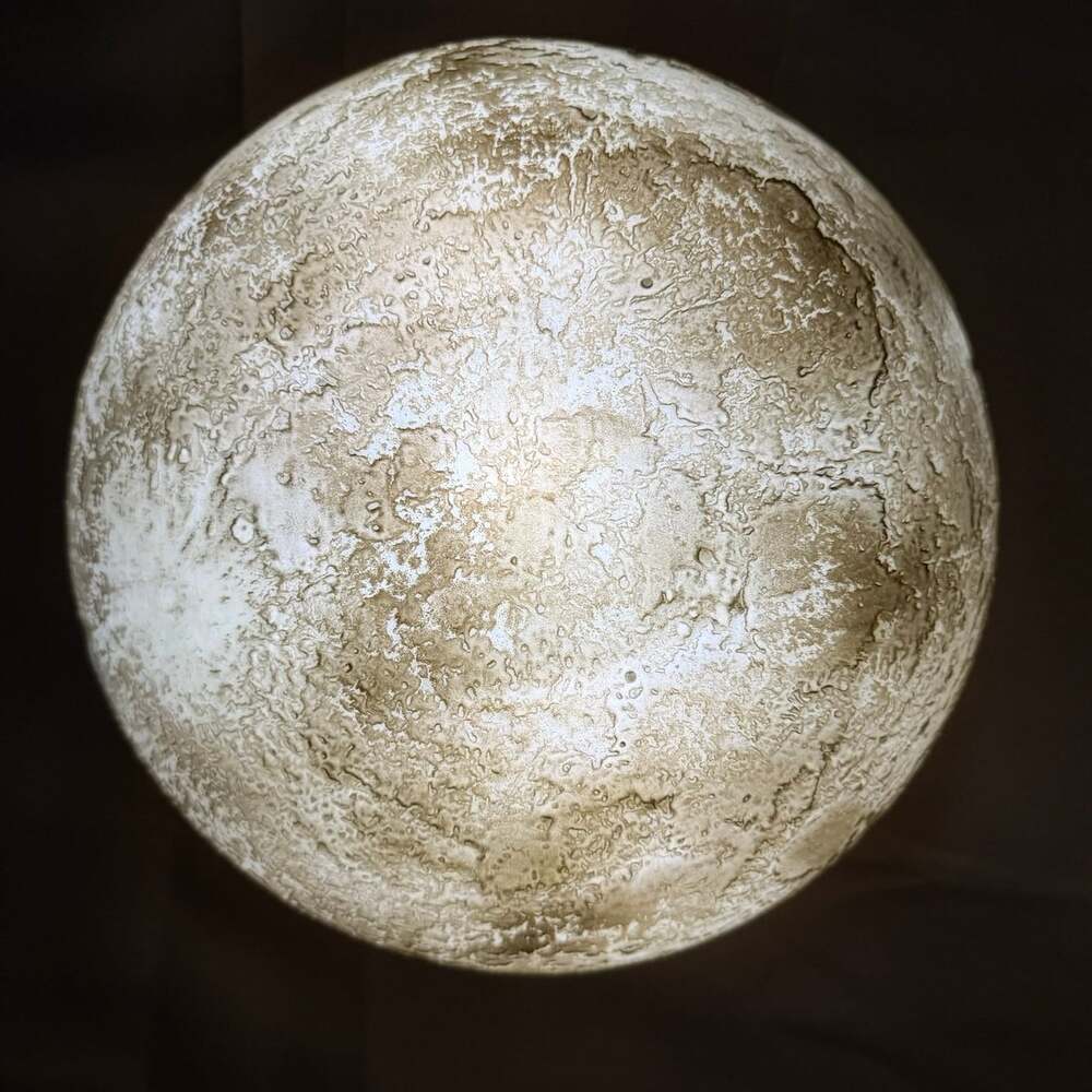 Moon in My Room Lunar No Remote Nightlight Wall Lamp *works Needs Batteries